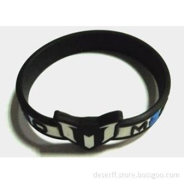 Black Relieving Stress / Sleep Silicone energy Bracelet Wri